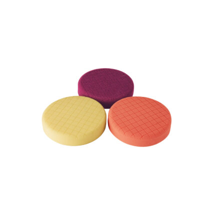 Juego de 3 esponjas p/pulir de 6" hook and loop,TRUPER
