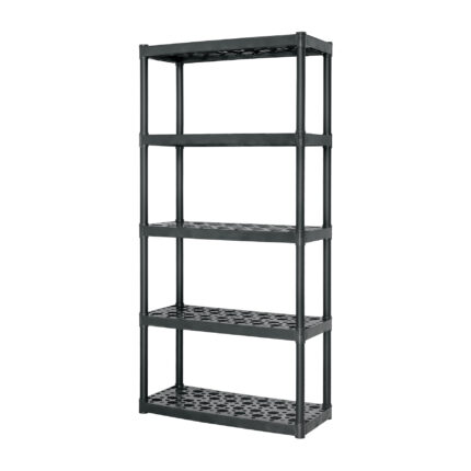 Estante plástico uso rudo 5 rep/cap. 70 Kg, 185x43x91,TRUPER