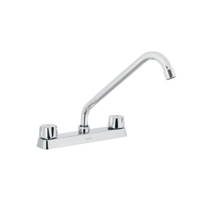 Mezcladora larga 8" p/fregadero manerales hex cart cerámico