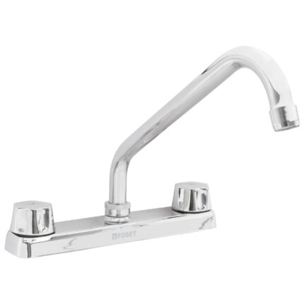 mezcladora larga 8″ p/fregadero manerales hex car compresión