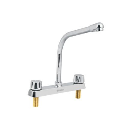 Mezcladora cobra 8" p/fregadero manerales hex cart cerámico