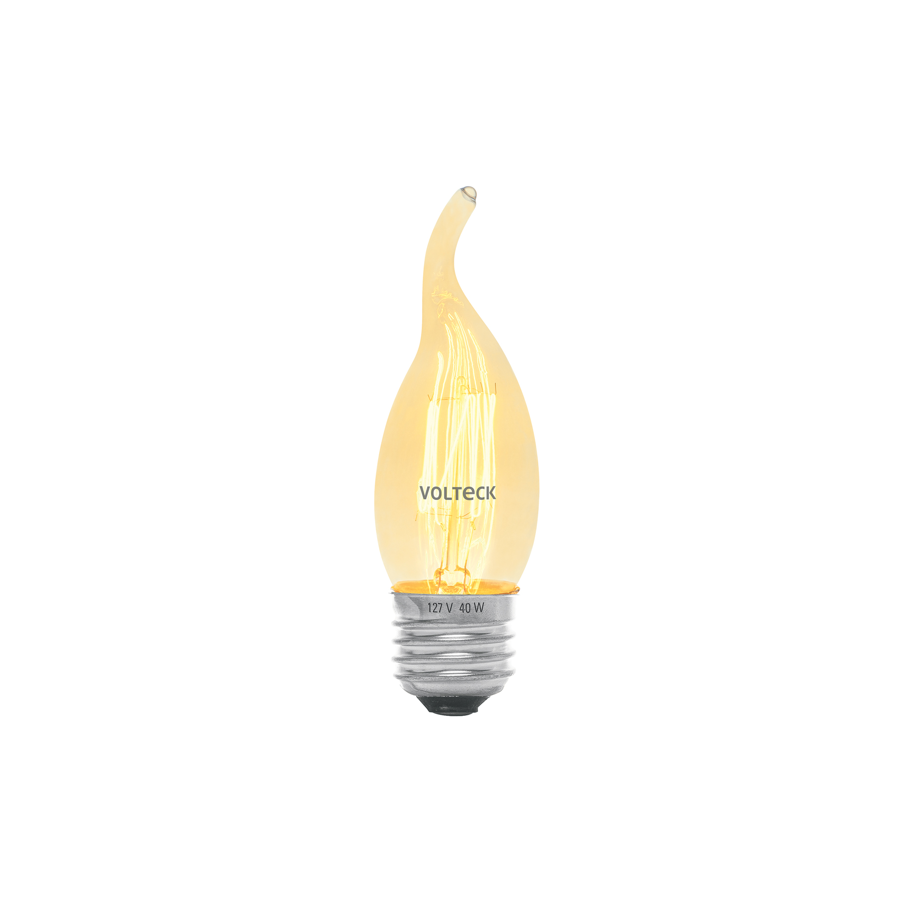 FIV-40F.jpg Lámpara incandescente vintage 40 W tipo flama, Volteck FIV 40F