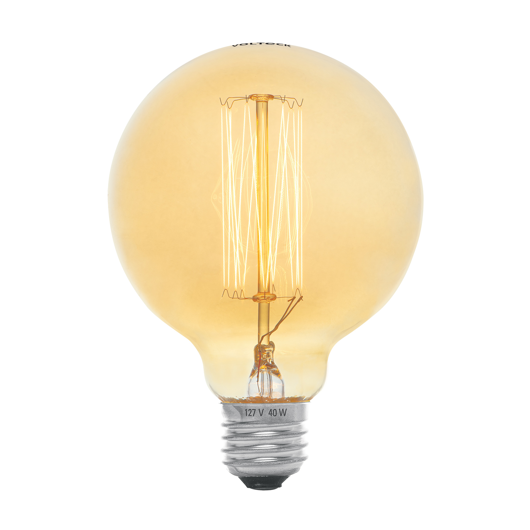 FIV-40G.jpg Lámpara incandescente vintage 40 W tipo globo, Volteck FIV 40G