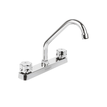 Mezcladora plástica 8" cuello corto para fregadero, standard