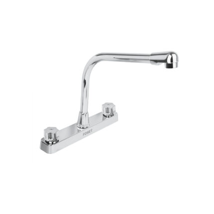 Mezcladora plástica 8" cuello cobra para fregadero, standard