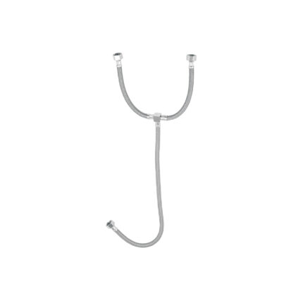 Manguera "T" lavabo/fregadero, vinilo, 1/2"x1/2"x1/2", 55cm