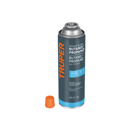Lata de gas de 275 g con válvula roscada, TRUPER