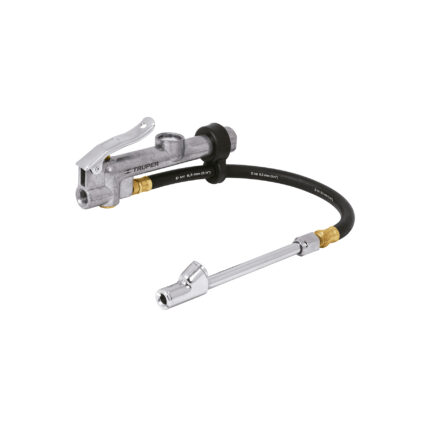 Inflador calibrador de cabeza doble, profesional, 1/4 NPT