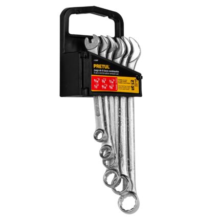 Juego de 6 llaves combinadas std, PRETUL