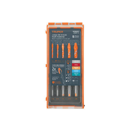 Juego de 5 brocas multimaterial, Truper