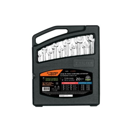 Jgo 20 llaves combinadas extralargas pulidas std y mm,EXPERT