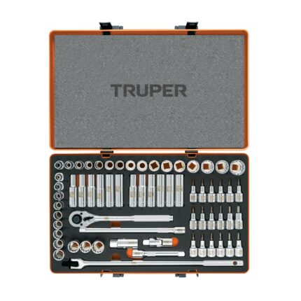 Juego de 64 herramientas cuadro 1/2" std y mm para mecánico