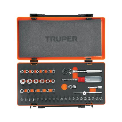 Juego de 45 herramientas cuadro 1/4' mm para mecánico
