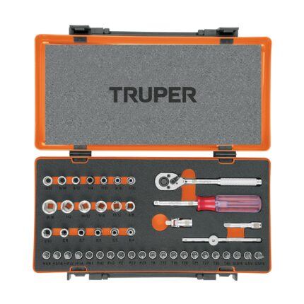 Juego de 45 herramientas cuadro 1/4" std para mecánico