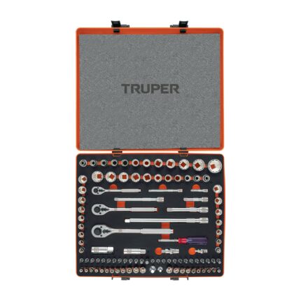 Juego 103 herramientas 1/4", 3/8" y 1/2" std y mm p/mecánico