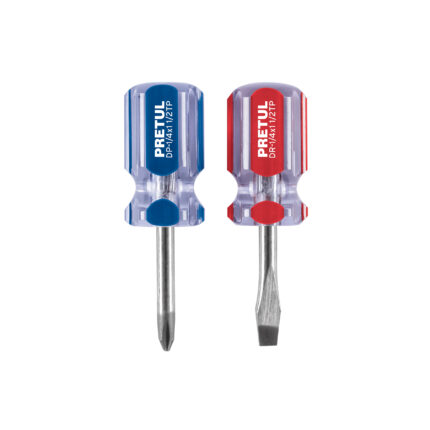 Duo de desarmadores 1/4 x 1-1/2' mango de PVC, Pretul