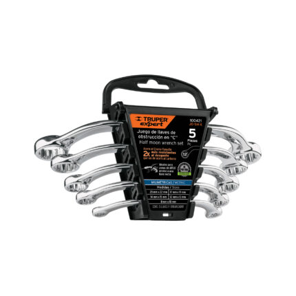Juego de 5 llaves pulidas de obstrucción en "C" mm, EXPERT
