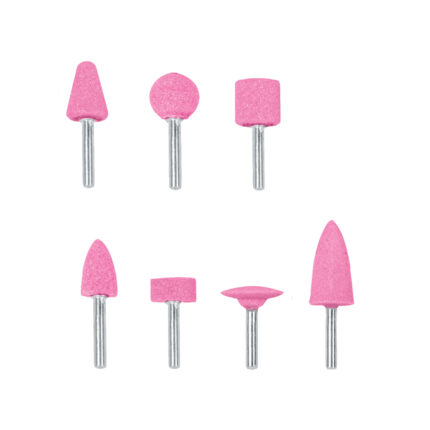 Juego de 7 piedras montadas zanco 1/4", uso general, Truper