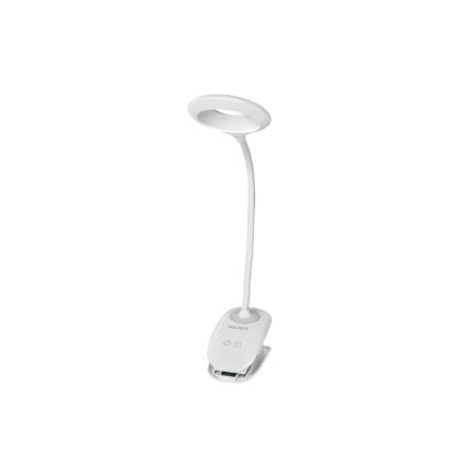 Lámpara escritorio LED 4 W recargable c/clip, 3 intensidades
