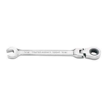 Llave combinada con matraca 7/16" flexible, Expert