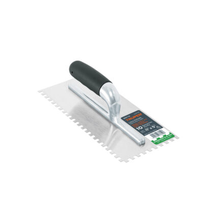 Llana 11" dentado cuadrado 1/4", 10 remaches, mgo comfort