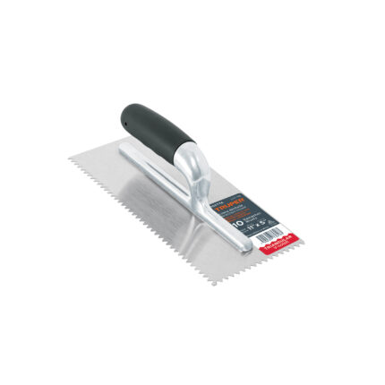 Llana 11" dentado triangular, 10 remaches, mgo comfort grip