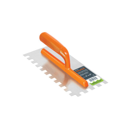 Llana 11' dentado cuadrado 1/2', 6 remaches, mango plástico