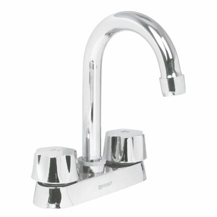 Mezcladora 4" para lavabo, cuello bar, cartucho compresión