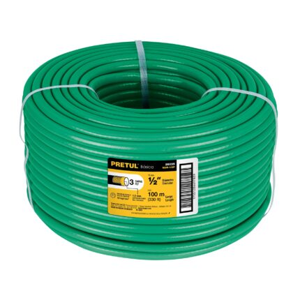 Metro de manguera 1/2" 3 capas en rollo de 100 m, PRETUL