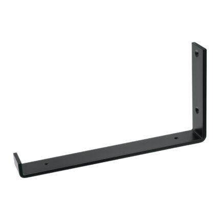 Ménsula vintage de acero negra 6 x 12"