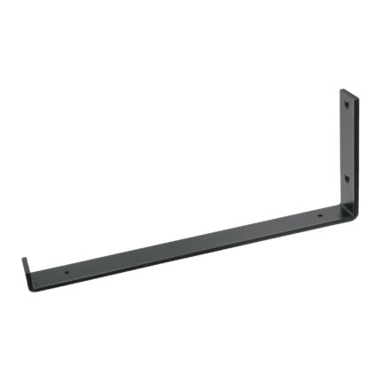 Ménsula vintage de acero negra 6 x 16"