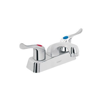 Mezcladora plástica 4" para lavabo, manerales de palanca