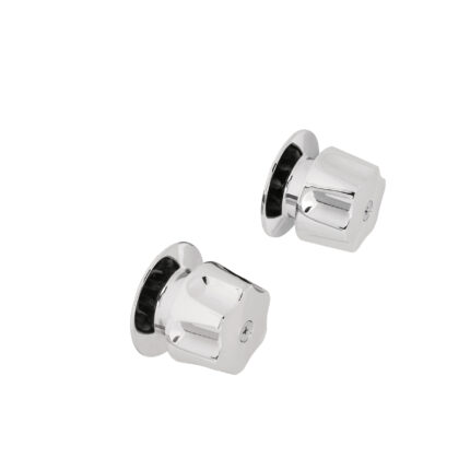 Juego de 2 manerales hex. metálicos para regadera, Foset