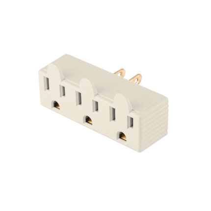 Multicontacto triple aterrizado, barra, Volteck