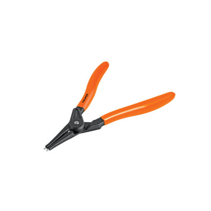 Pinza punta recta 7" para abrir anillos, mango de PVC