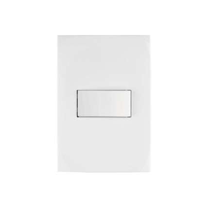 Placa armada con interruptor sencillo, línea Oslo, blanco