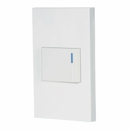Placa armada 1 interruptor, 1.5 módulos, Española, blanco