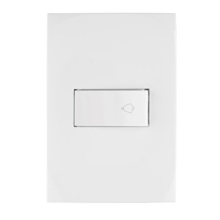 Placa armada con timbre, línea Oslo, color blanco