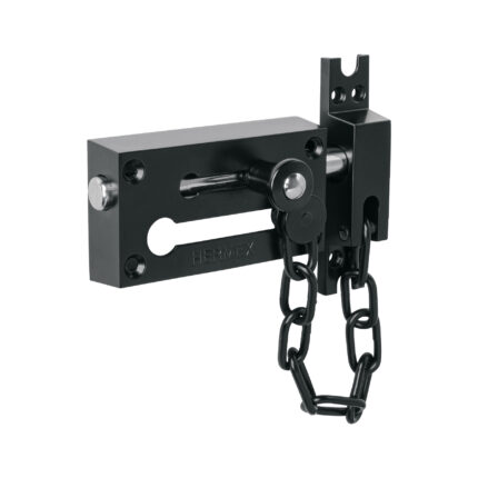 Pasador con cadena para puerta, negro