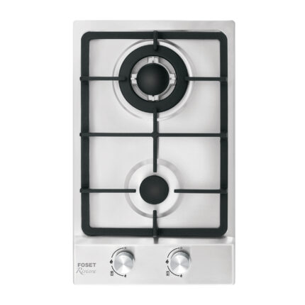 Parrilla gas empotrable 30cm, 2 quem, acero inox, Riviera