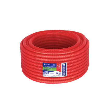 Metro de poliducto 3/4" corrugado flex. reforz. s/guía, 50m