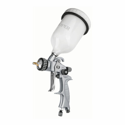 Pistola p/pintar gravedad LVMP vaso plástico, 1.4 mm, Expert