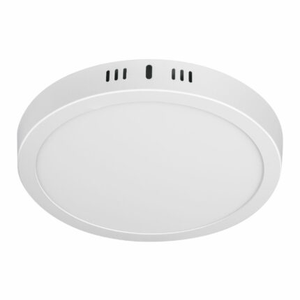 Luminario LED plafón18W 3000K, redondo, blanco, VOLTECK
