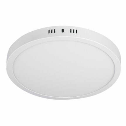 Luminario LED plafón24W 3000K, redondo, blanco, VOLTECK