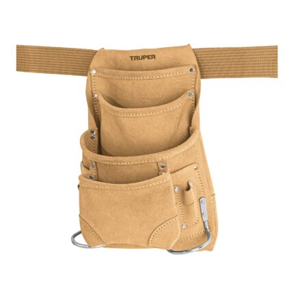 Porta herramientas de carnaza con 12 compartimentos, Truper