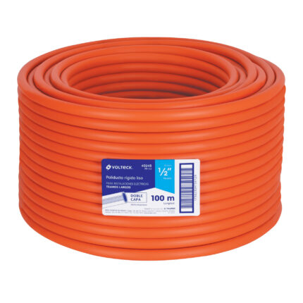 Metro de poliducto 1/2" rígido, rollo con 100 metros