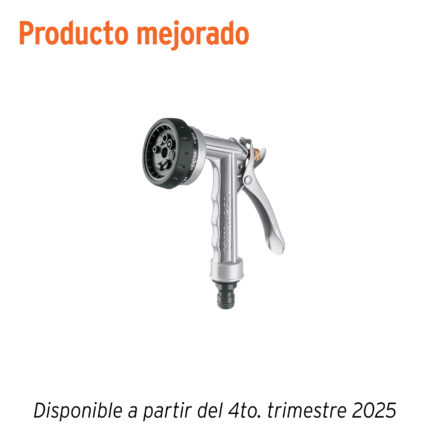 Pistola para riego de 8 funciones metálica, Truper