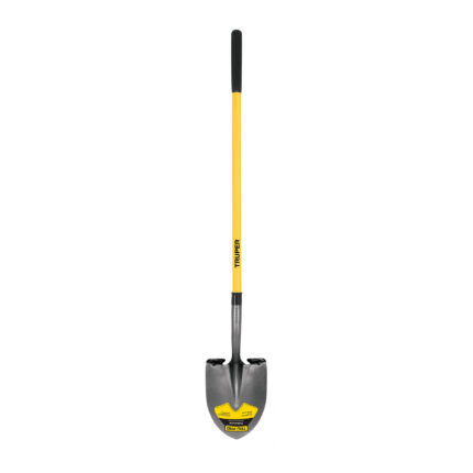 Pala redonda Tru Pro, mango largo de fibra de vidrio 48"