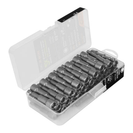 Estuche con 50 dados magnéticos de 3/8' largo 2-1/2', Expert