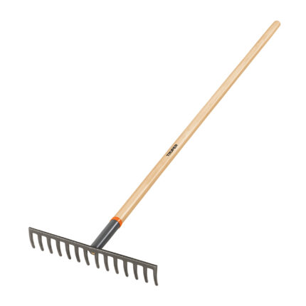 Rastrillo recto de 14 dientes, mango de 54", Truper